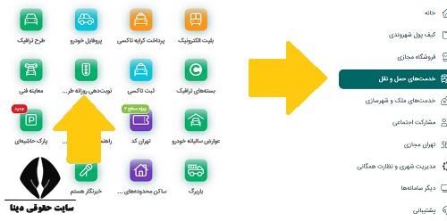 استعلام طرح ترافیک در تهران من